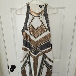 Express Sequined Bodycon Dress - Size Small